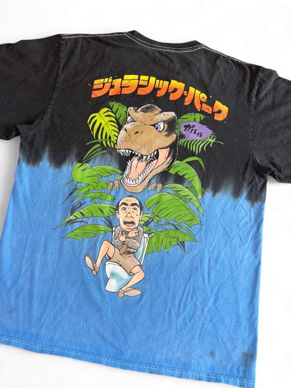 Rare Vintage Universal Studios Jurassic Park Graphic Tee Shirt T-Rex Japanese L